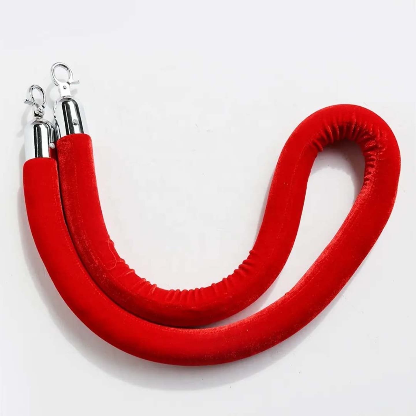 حبل احمر قاعدة فضي